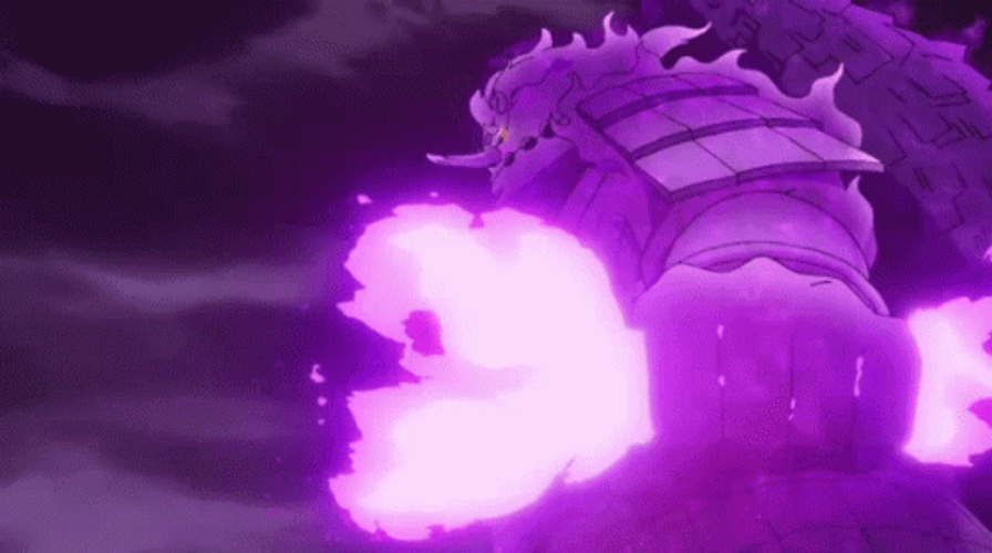 Sasuke Susanoo Versus Kurama Scene GIF