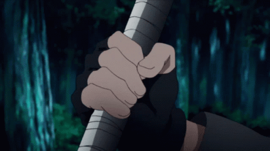 Sasuke Uchiha Cool Hand Gesture GIF