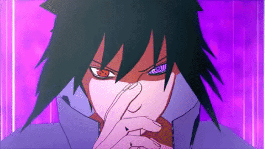 Sasuke Uchiha Fighting Monster Anime Fights GIF
