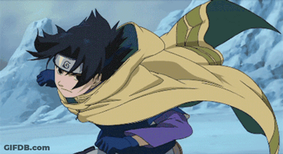 Sasuke Uchiha Fire Power Fortress GIF