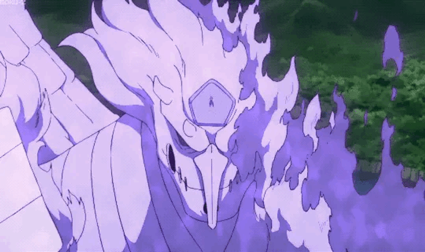 Sasuke Uchiha Purple Eagle Bird Power GIF