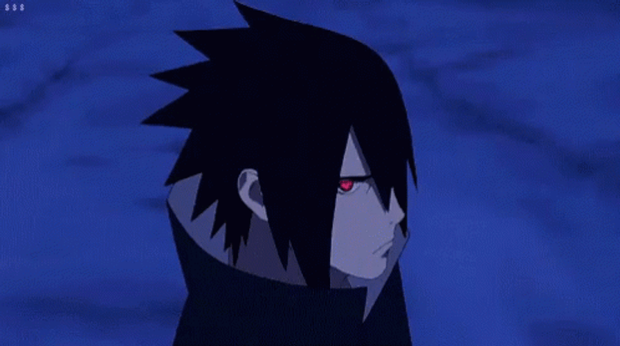 Sasuke Uchiha Red Eye Glowing GIF
