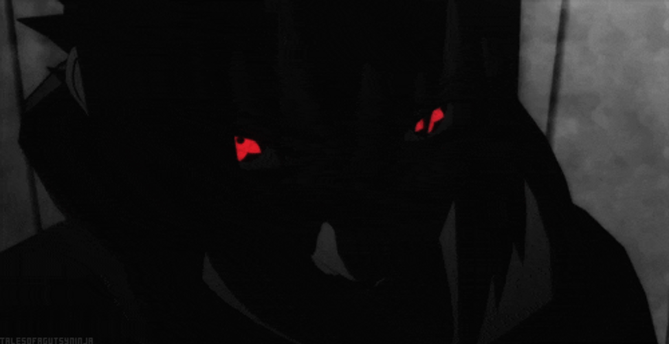 Sasuke Uchiha Red Eyes Silhouette Shadow GIF