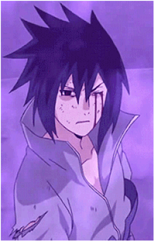 Sasuke Uchiha Serious Death Stare GIF