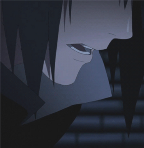 Sasuke Uchiha Sobbing Alone GIF