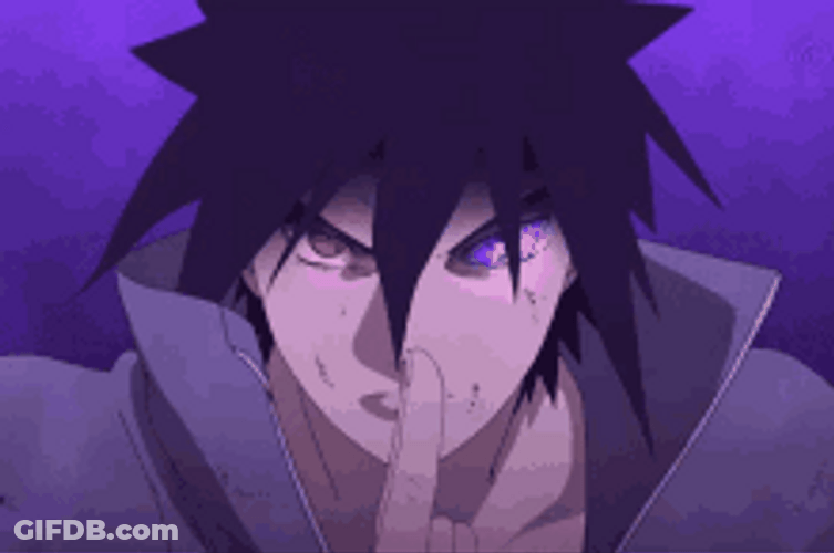 Sasuke Uchiha Threatening Rinnegan GIF