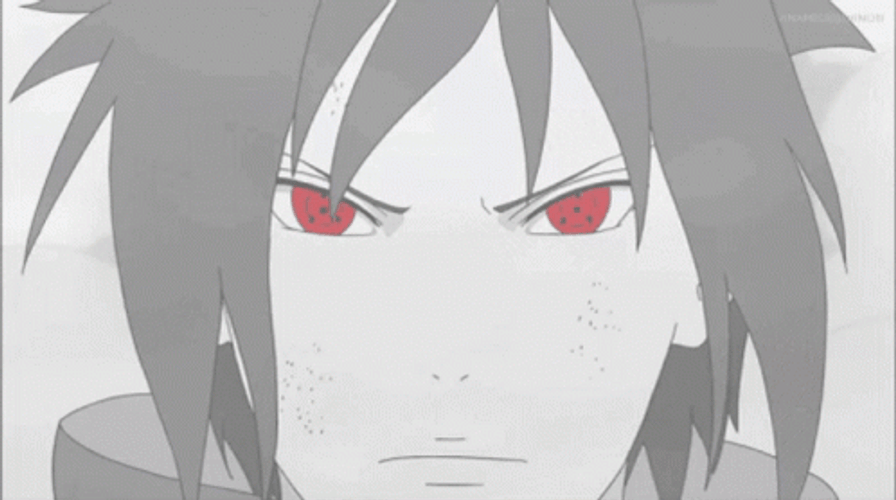 Sasuke Uchiha Using Sharingan GIF