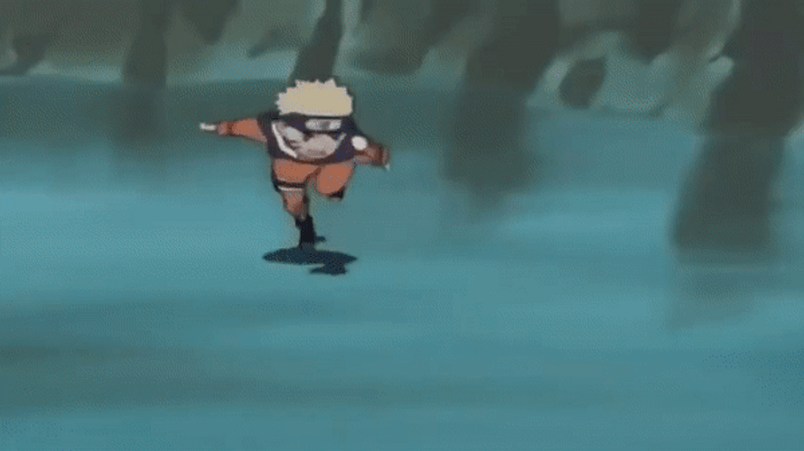 Sasuke Vs Aggressive Naruto Attacking GIF