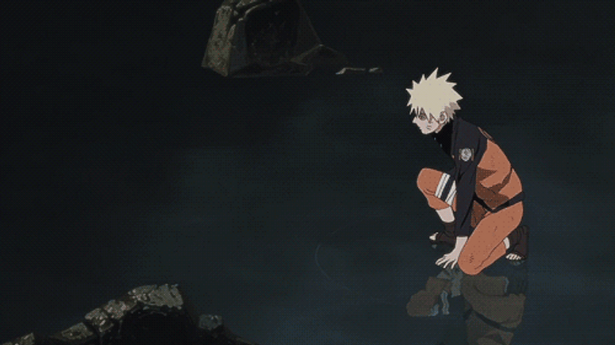Sasuke Vs Naruto Making Rasengan GIF