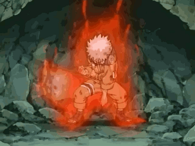 Sasuke Vs Naruto Nine-Tails Mode Rasengan GIF