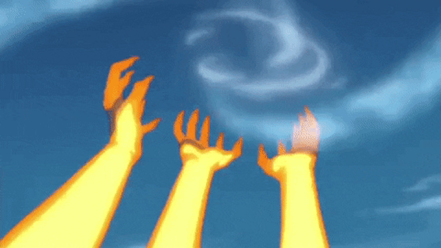 Sasuke Vs Naruto Tailed-Beast Rasengan GIF
