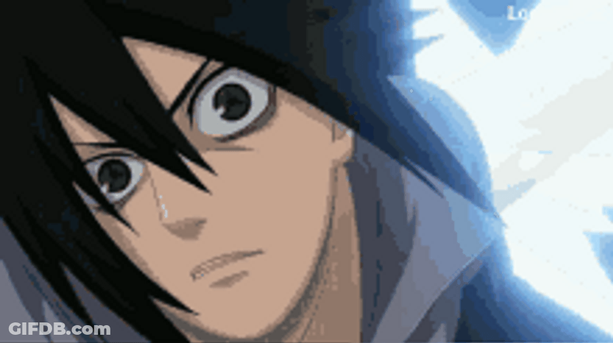 Sasuke VVersus Raikage Intense Chidori Clash GIF