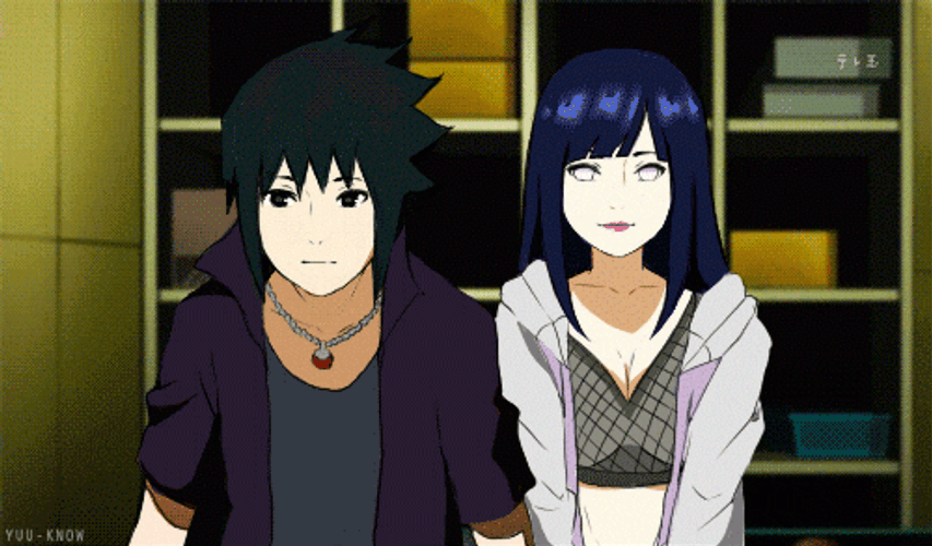 Sasuke With Hinata Hyuga GIF