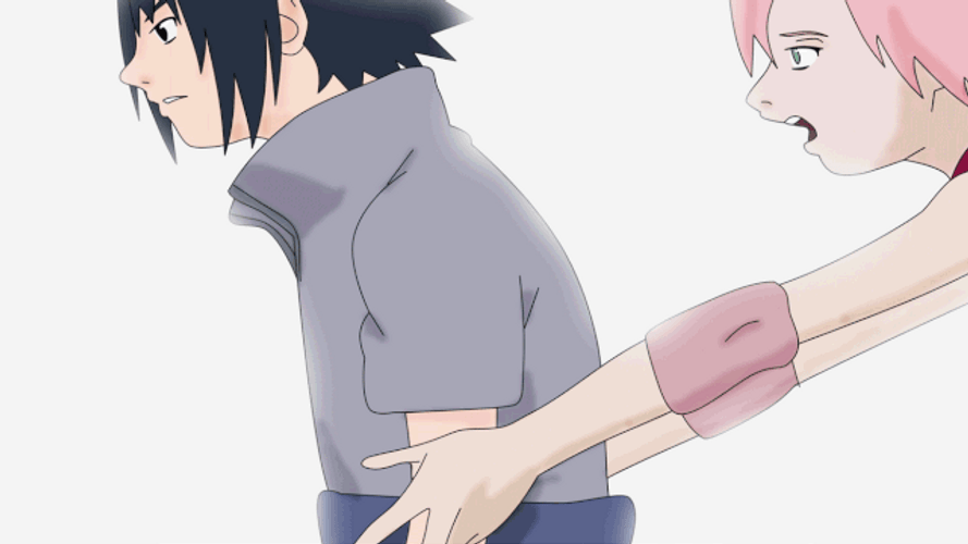 Sasusaku Sakura Sasuke Back Hug GIF
