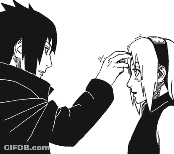 Sasusaku Sakura Sasuke Cartoon Sketch GIF