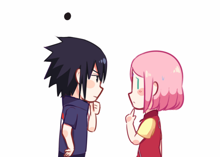 Sasusaku Sakura Sasuke Thinking Confused GIF