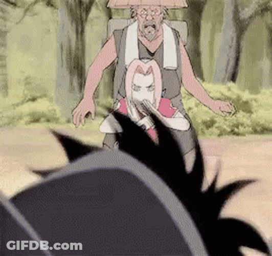 Sasusaku Sasuke Protecting Sakura GIF