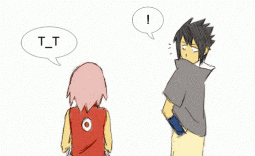 Sasusaku Sasuke Sakura Anime Comic Kiss GIF
