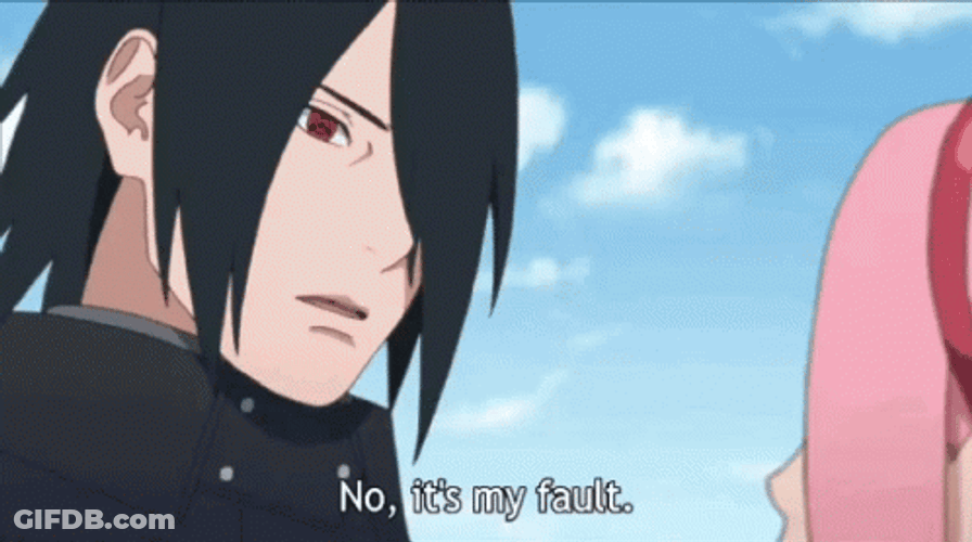 Sasusaku Sasuke Sakura Sorry My Fault GIF
