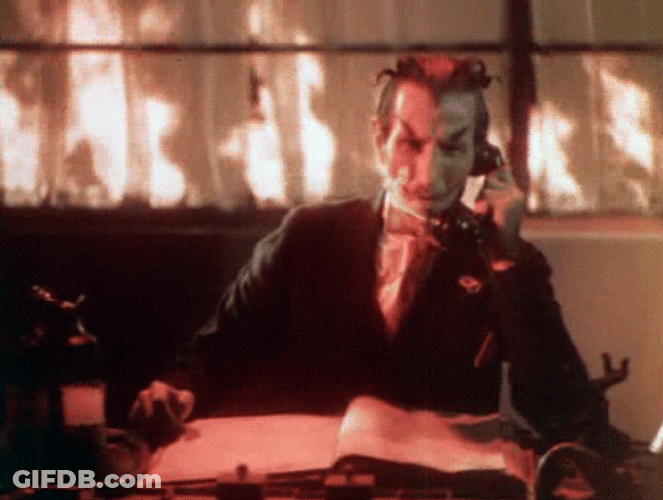 Satan Answering Phones In Hell GIF