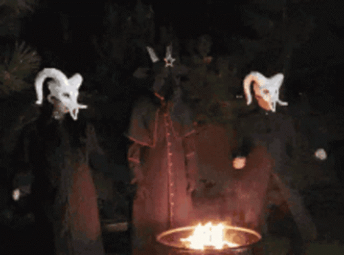 Satan Ritual Dance Funny GIF