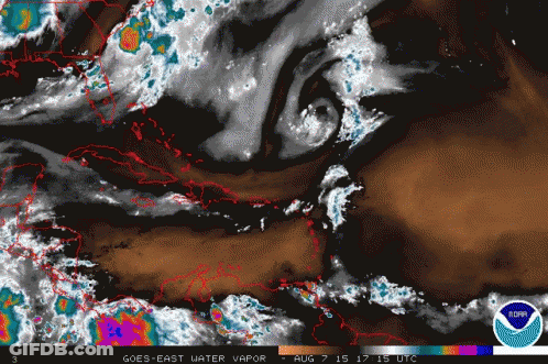 Satellite Image Of Tropical Cyclone From NOAA GIF