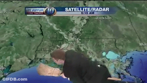 Satellite Radar Screen Showing Man Laying GIF