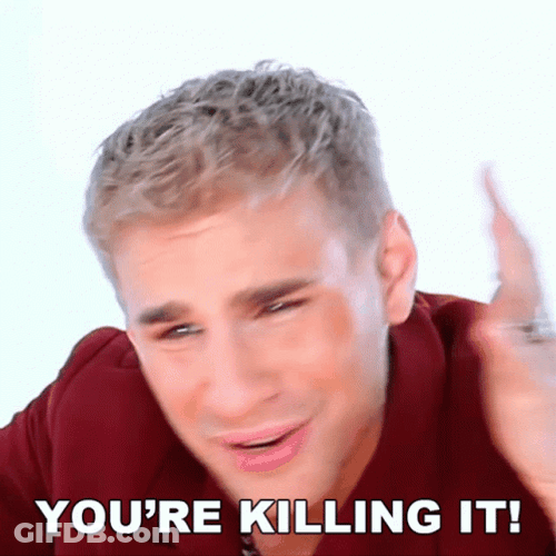 Satisfied Brad Mondo Killing It GIF