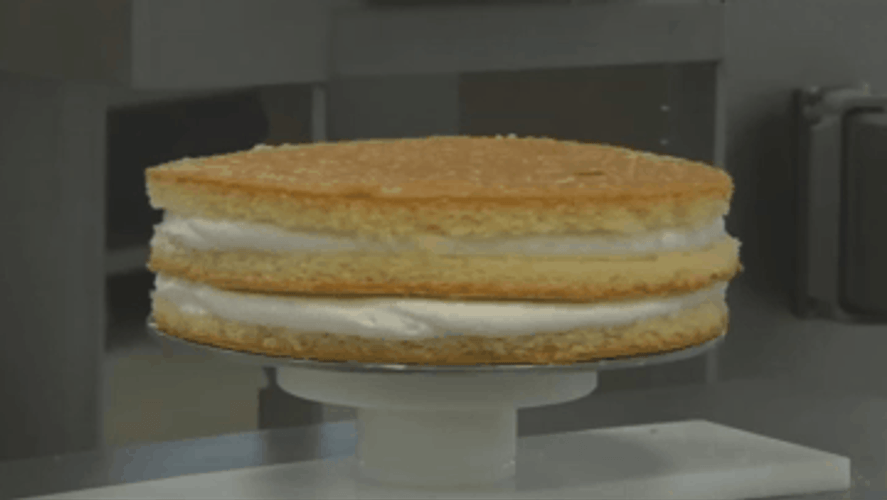 Satisfying Baking Cake Icing GIF