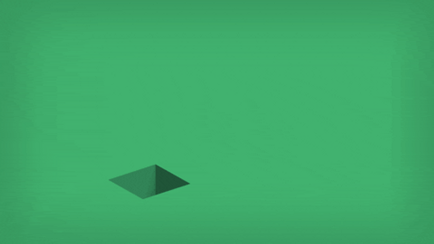 Satisfying Green Box Jump GIF