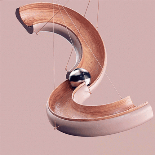 Satisfying Infinite Marble Loop GIF
