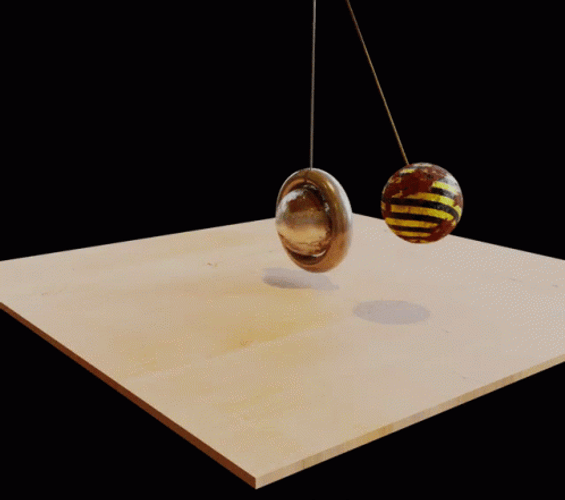 Satisfying Pendulum Ball Loop GIF