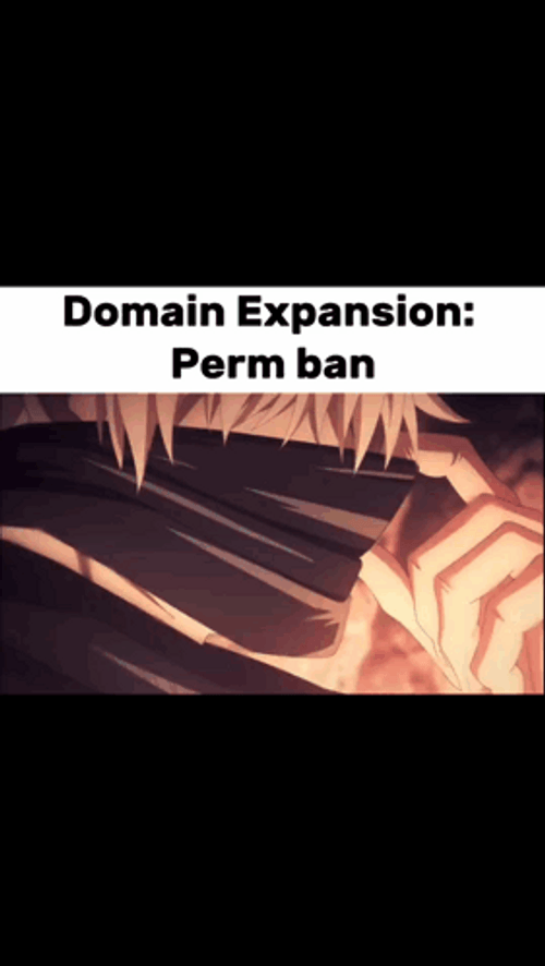 Satoru Gojo Domain Expansion Perm Ban GIF
