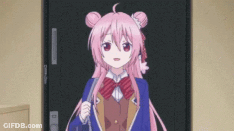 Satou Matsuzaka Blooming With Anime Flower GIF