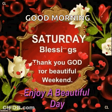 Saturday Blessings Thank You God GIF