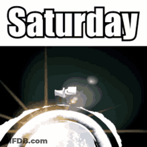 Saturday Funny Outer Space Man Toilet Meme GIF