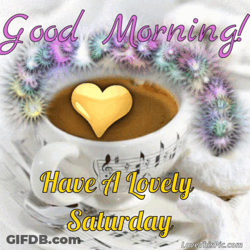 Saturday Morning Coffee With Heart GIF