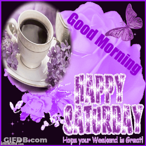 Saturday Morning In Purple Background GIF