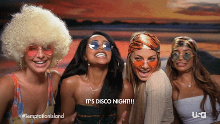 Saturday Night Fever Girls Disco Night GIF