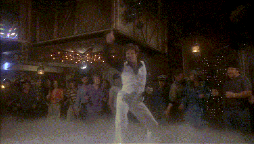 Saturday Night Fever Smokey Dance Floor GIF