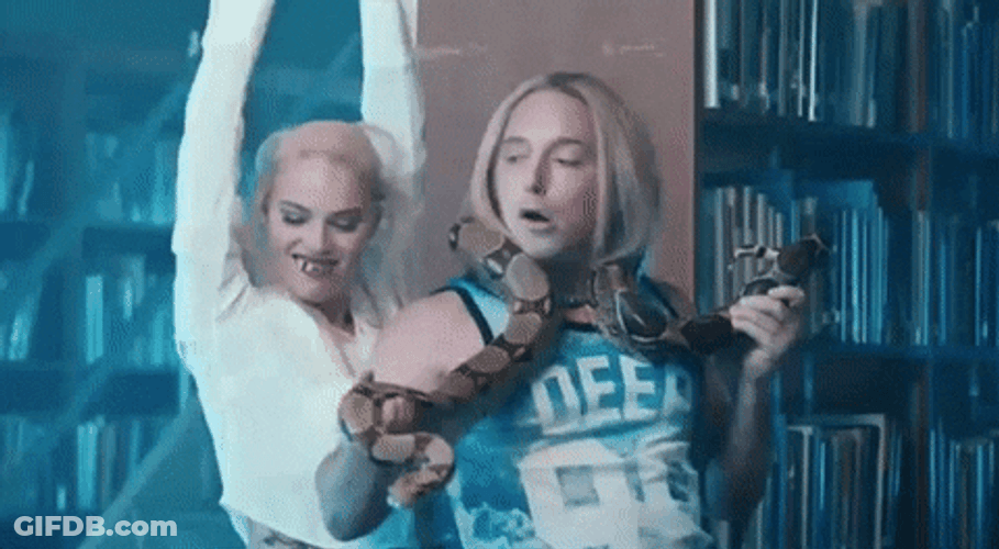 Saturday Night Live Dancing With A Snake GIF