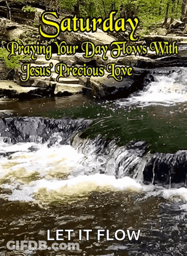 Saturday Praying Jesus Love Poster GIF