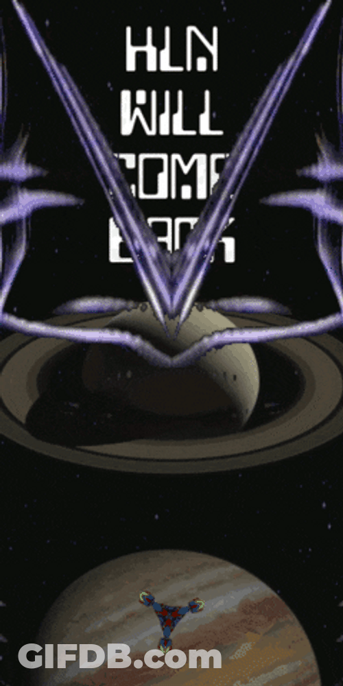 Saturn And Living Aliens GIF