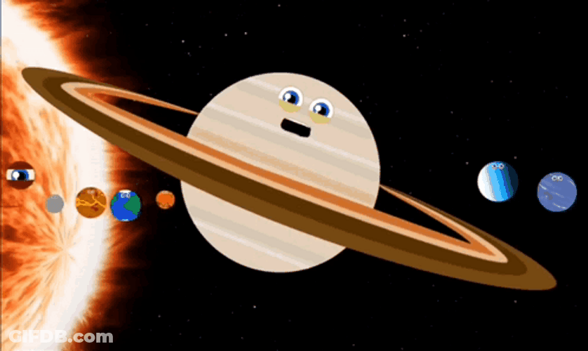 Saturn And Neptune Talking GIF