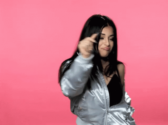 Saucy Girl Flamboyant Snap GIF