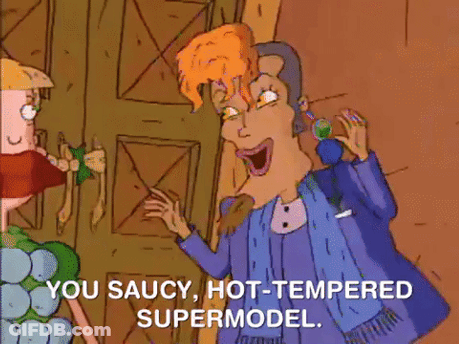 Saucy Hot Tempered Supermodel Real Monsters GIF