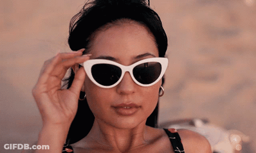 Saucy Maddy Perez Shades Off GIF