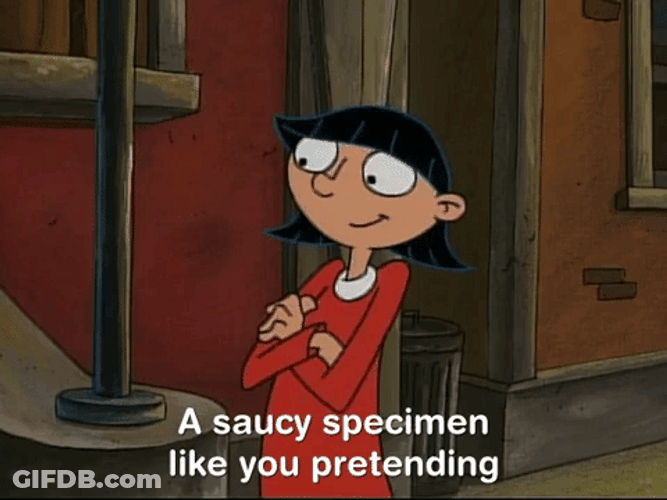 Saucy Specimen Hey Arnold Rhonda Wellington Lloyd GIF