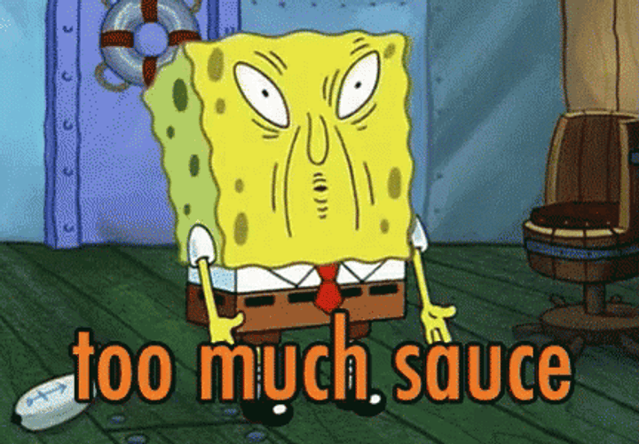 Saucy SpongeBob SquarePants With Funny Face GIF