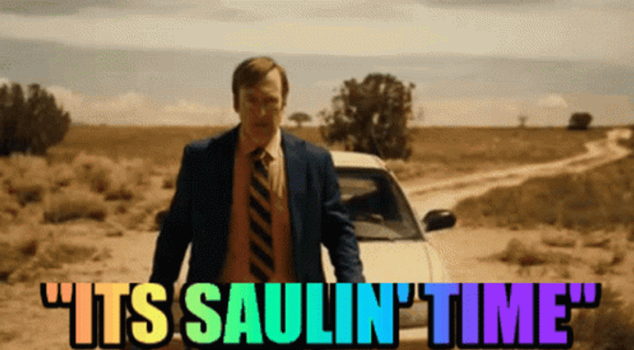 Saul Goodman Fixing Suit It's Saulin' Time GIF